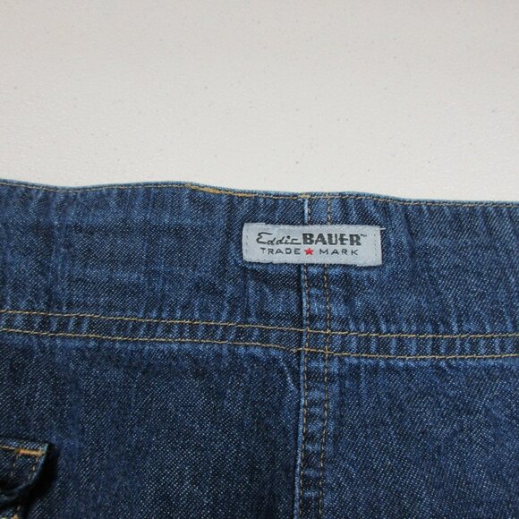Eddie Bauer womens A-line maxi flap pocket denim jean skirt 16 EUC - Picture 7 of 9